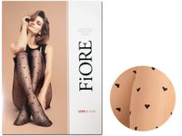 Rajstopy damskie w serca serduszka Fiore Nude 4