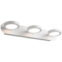 LAMPA ścienna KENDRA MB1063/3 Italux metalowa OPRAWA okręgi LED 15W 3000K kinkiet IP21 biały