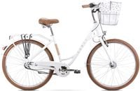 Rower Romet Pop Art Classic 26 M(18") biały + koszyk