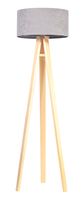 Lampa stojąca HOME 40 szara/sosna