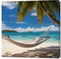 Obraz 100x100cm Rajska Ucieczka