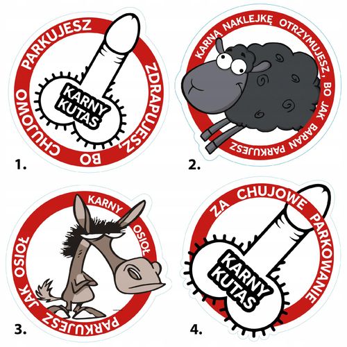 NAKLEJKI KARNE WLEPY MIX 25 szt na Arena.pl