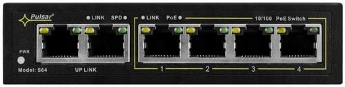 Switch PoE Pulsar S64 - 6 portów, 4xPoE, 2xUplink na Arena.pl