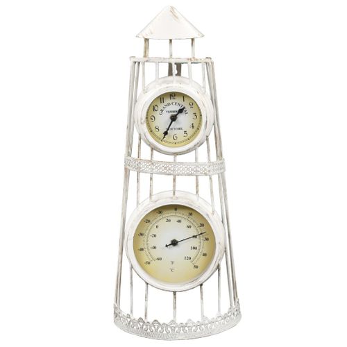 Zegar ścienny z termometrem, vintage na Arena.pl