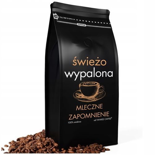 Kawa ziarnista do mleka 1kg ARABICA ŚWIEŻO PALONA Mleczne zapomnienie na Arena.pl