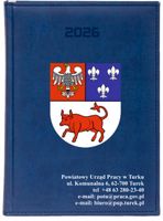 KALENDARZ A6 2026 tygodniowy KSIĄŻKOWY PLANER DLA URZĘDU PRACY NADRUK UV