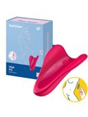 stymulator palcowy satisfyer high fly czerwony usb silikonowy