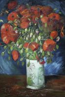Plakat 40x60cm Vase with Poppies, Van Gogh Vintage do Salonu