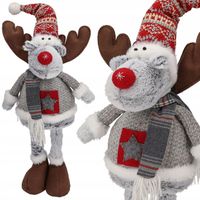 RENIFER świąteczny DUŻY dekoracja świąteczna ŁOŚ