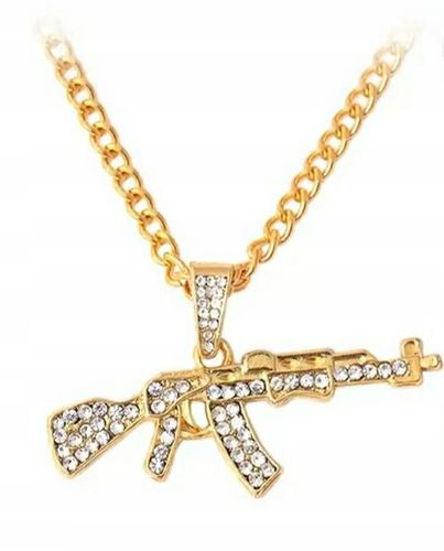 Naszyjnik AK 47 Karabin Kałasznikow Kałach Awtomat Kalashnikov Automat Broń na Arena.pl