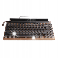 BEZPRZEWODOWA RETRO KLAWIATURA MECHANICZNA BLUETOOTH LED 2000 MAH