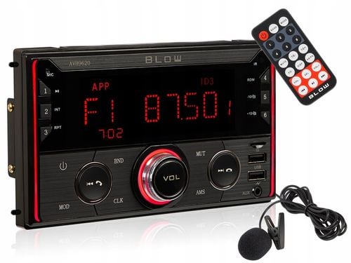 RADIO SAMOCHODOWE 2-DIN BLUETOOTH USB SD RDS LCD RGB MIKROFON PILOT na Arena.pl