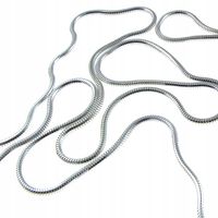 Łańcuszek srebrny żmijka 70 cm