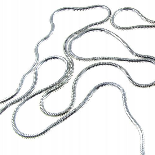 Łańcuszek srebrny żmijka 70 cm na Arena.pl