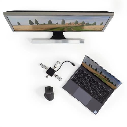 Hub USB HAMA USB-C 4 x USB 3.1 Gen 1 na Arena.pl