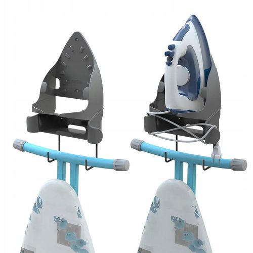 Wieszak na żelazko i deskę do prasowania, uchwyt IRONIX antracyt na Arena.pl