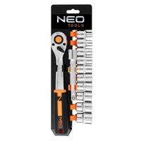zestaw kluczy nasadowych 1/2'', 12szt, 6-kątne - t n10-030