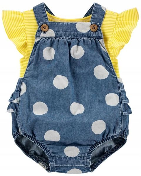 Carter's Zestaw 2-el. Rampers koszulka grochy zdjęcie 1