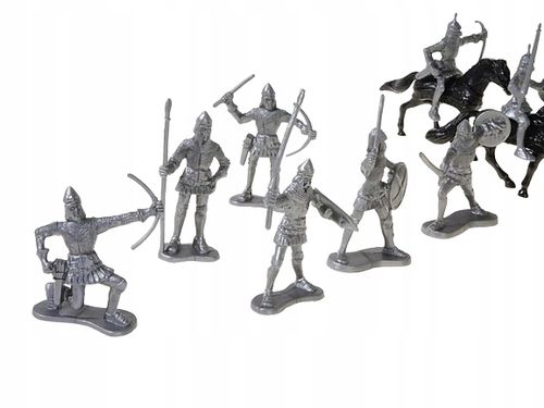 Drewniany Zamek RYCERZE RYCERZYKI ŻOŁNIERZE 60szt na Arena.pl