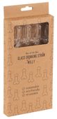 Glass Drinking Straw Willy X 4