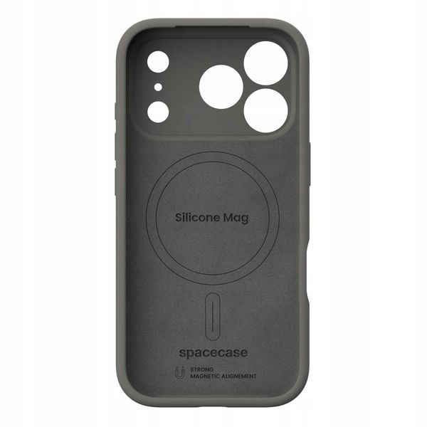 Spacecase Silicone Mag Iphone 17 Pro Max Gray zdjęcie 11