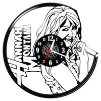 Zegar ścienny z płyty winylowej Hannah Montana 1858.14