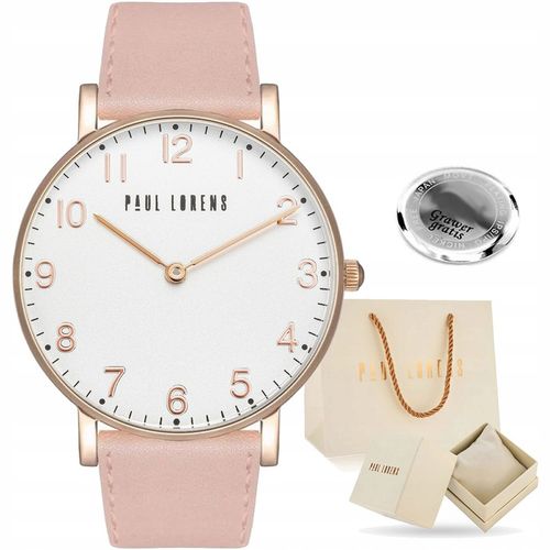 Zegarek damski Paul Lorens FARAH skórzany klasyczna tarcza z cyframi GRAWER na Arena.pl