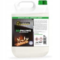 BIOPALIWO DO BIOKOMINKA AROMAT LEŚNY ATEST PZH 5L bez dymu i sadzy