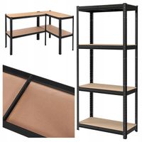 REGAŁ METALOWY MAGAZYNOWY WARSZTATOWY BIUROWY DO GARAŻU 150KG NA PÓŁKĘ