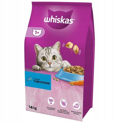 Whiskas Sucha Karma dla kotów z tuńczykiem 14 kg na Arena.pl