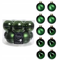 Bombki szklane 6cm 10szt na choinkę połysk duże butelkowa CIEMNA ZIELEŃ
