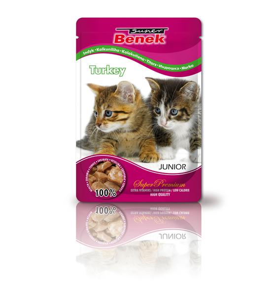 CERTECH-SUPER BENEK Junior Cats Z Indykiem 100g zdjęcie 1
