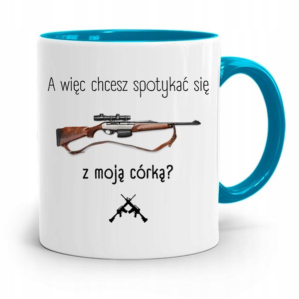 Kubek Błękitny Prezent Dla Taty Ojca Z Nadrukiem Ze Zdjęciem zdjęcie 1