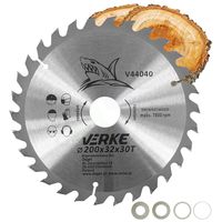 PIŁA TARCZA WIDIOWA DO CIĘCIA DREWNA 200x32 60 ZĘBÓW VERKE V44040