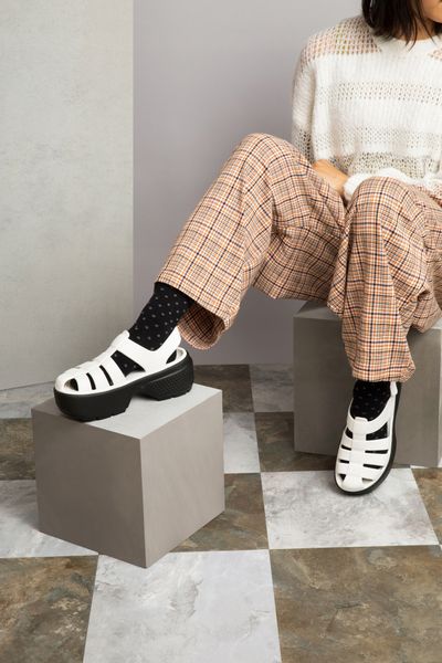 Damskie Sandały Platforma Crocs Stomp Fisherman 209938 Sandal 38-39 zdjęcie 9