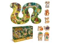 puzzle kto mieszka w lesie, ilość elementów 16, dodo 300608