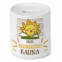 Skarbonka 330 Ml Dla Kaliny Córki Dziecka Prezent Z Nadrukiem Ze Zdjęciem