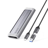 Kieszeń obudowa na dysk AXM2F-V1 M.2 NGFF USB-C 5Gb/s - szara