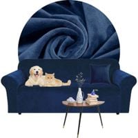 POKROWIEC NA KANAPĘ SOFĘ NAROŻNIK ELASTYCZNY WELUR AKSAMIT 145-185 GRANAT