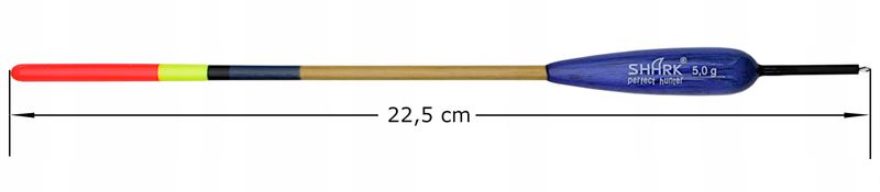 Spławik Przelotowy z BALSY SHARK Perfekt Hunter 5,0 g / 22,5 cm zdjęcie 2