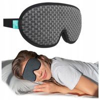 3D PREMIUM MASKA DO SPANIA OPASKA DO SNU NA OCZY 100% ZACIEMNIENIA