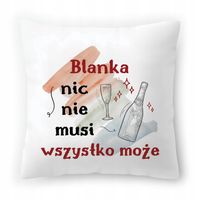 Poduszka Dla Blanki Na Urodziny Na Prezent Z Nadrukiem Ze Zdjęciem