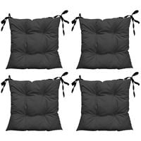 Zestaw 4 poduszek na krzesło ogrodowe Oxford grafit 50x50