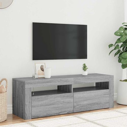 Szafka pod TV z LED, szary dąb sonoma, 120x35x40 cm na Arena.pl