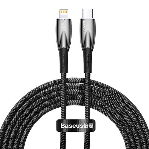 Kabel USB-C do Lightning Baseus Glimmer, 20W, 2m (czarny) na Arena.pl