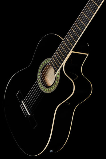 Gitara elektroklasyczna klasyczna 4/4 Czarna Harley Benton CG200CE-BK zdjęcie 12
