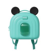 PICOCICI Mały plecak z uszkami k52 niebieski