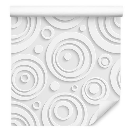 Tapeta Do Salonu Okręgi Wzór GEOMETRYCZNY Efekt 3D na Arena.pl