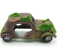 AQUA NOVA Wrak auta stary samochód ozdoba dekoracja akwarium terrarium 16cm
