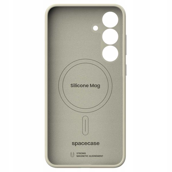 Spacecase Silicone Mag Galaxy S25+ Beige zdjęcie 5